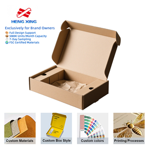 HENGXING Thick Shockproof Rigid <strong>Gift</strong> Box with Custom Print, Magnetic Closure Box for Christmas Wedding and Holiday <strong>Hamper</strong> - Product Image 1
