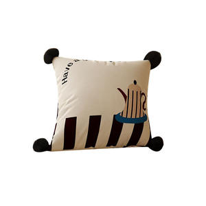 Echo & Land - Funda de almohada cuadrada con rayas, estilo americano retro, extraíble, para decoración del hogar, sala de estar, sofá, mesita de noche - Product Image 4