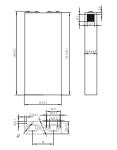 Литиево-ионный Аккумулятор Lifepo4 3,2 В 20Ah 21Ah 23Ah, призматические элементы для системы хранения солнечной энергии, литий-ионный аккумулятор - Product Image 5