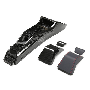 Kits de interiores de fibra de carbono seca para consola central, ensamblaje para BMW G87 M2, tejido 3K/6K/12K, acabado brillante/mate, estilo CS - Product Image 5