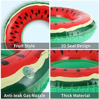 Bouées de piscine en forme de fruits, flotteurs gonflables en PVC pour décorations de fête tropicale estivale, jouets flottants étanches