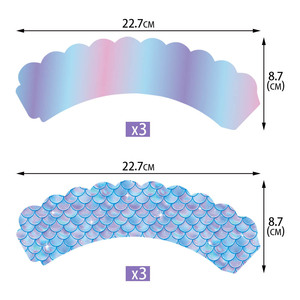 Nueva Decoración de Fiesta de Cumpleaños de Sirena, Bandera con Temática de Sirena para Decoración de Cumpleaños Infantil - Product Image 6