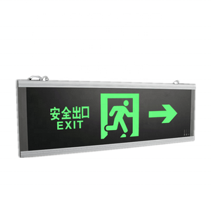 2025 Large Size Single Double Side Evacuation Sign Light Aluminum Safety <strong>Exit</strong> 600 200 Rechargeable Emergency Led <strong>Exit</strong> Light - Product Image 4