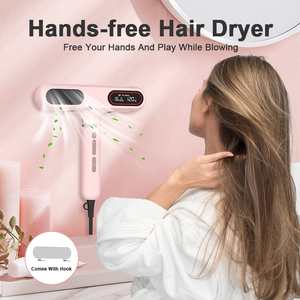 <span class=keywords><strong>Sèche</strong></span>-Cheveux Mural Ionique <span class=keywords><strong>Silencieux</strong></span> et Mains Libres, Air Chaud et Froid, Écran LCD, Personnalisable, pour Salles de Bain, Salons et Hôtels - Product Image 2