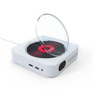 Reproductor de CD Portátil Cuadrado con Bluetooth 5.0, Radio FM, Control Remoto, Altavoz Doble, Batería Recargable, Decoración para el Hogar, Aprendizaje de Inglés - Product Image 1