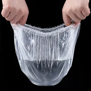 100pcs/सेट डिस्पोजेबल खाद्य कवर प्लास्टिक की चादर लोचदार खाद्य फल कटोरे कप भंडारण रसोई ताजा रखने के लिए Lids सेवर बैग