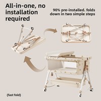 Claf Bebe Lit mobile de luxe pour nouveau-nés Lit de soins postnatals pour la maison et l'hôpital pour l'extérieur et la chambre à coucher