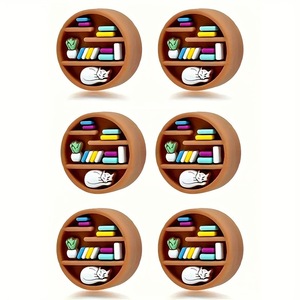Cross-border Best-selling New Product <b>Silicone</b> Creative Beaded Round Shape Bookshelf Dongguan Factory Wholesale Loose <b>Beads</b> - Product Image 5