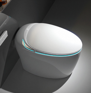 <span class=keywords><strong>WC</strong></span> monobloc moderne intelligent en céramique blanche, à chasse d'eau par le pied, forme œuf, avec fonction de lavage, meilleur <span class=keywords><strong>prix</strong></span> - Product Image 3