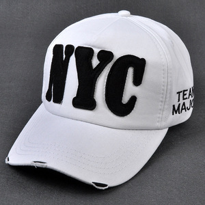 Nouvelle mode perforée Sports enfants <span class=keywords><strong>casquette</strong></span> de baseball <span class=keywords><strong>NYC</strong></span> lettre brodée <span class=keywords><strong>casquette</strong></span> à visière - Product Image 5