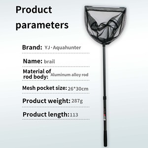 Nouveauté : filet de pêche pliable de 113 cm, filet de capture de poissons sûr, filet de pêche à la <span class=keywords><strong>crevette</strong></span>, filet à crabes - Product Image 3