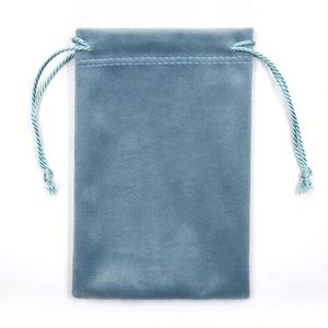 Vente en gros de nouveaux sacs à cordon en velours personnalisés avec logo imprimé pour cadeaux de luxe - Product Image 1