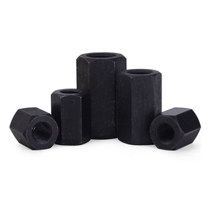 M20 <span class=keywords><strong>M26</strong></span> M28 ASTM B7 B7M A325 A307 GR2 GR5 Grade 2 5 Gal Acier Noir Oxyde Noir Poudre Revêtement Hexagonal Tête Hexagonale Long Écrou DIN6334 - Product Image 6