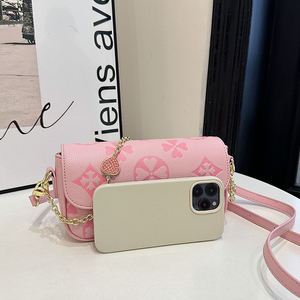 กระเป๋าถือสะพายข้างพิมพ์ลายหรูหราสำหรับสุภาพสตรี พร้อมซิปปิด ดีไซน์พกพาสะดวก ซับในโพลีเอสเตอร์-สำหรับการเดินทางไปชายหาด - Product Image 3