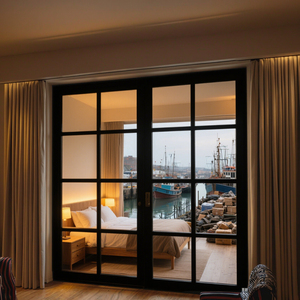 Portes en verre à cadre en acier TBS-110 au design moderne le plus récent avec verre Low-e et intérieur vitré <span class=keywords><strong>Prix</strong></span> compétitif pour <span class=keywords><strong>la</strong></span> salle à manger - Product Image 6