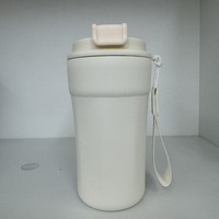Listo para Enviar: Taza de Acero Inoxidable 304 de Doble Pared con Aislamiento al Vacío, Tapa Giratoria, Acabado Mate, Compacta, Reutilizable para Viajes, 301-400ml