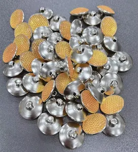 WINSTAR Hotsale decorative rhinestone upholstery plastic 25mm round sewing button for furniture