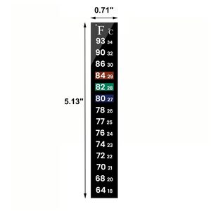 Ama-zon Bande de matériau PET numérique chaude Autocollant de température à coller Changement de couleur Thermomètre d'aquarium à usage domestique - Product Image 1