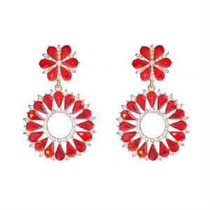 European American Vintage Colorful Glass Rhinestone Drop <b>Earrings</b> <b>for</b> <b>Women</b> Unique Exaggerated Studs Cross-Border Fashion Temu - Product Image 6
