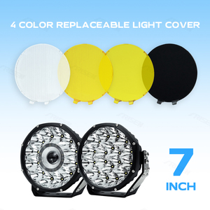 Custom Universal 3.5/4/5/7/9 Inch Black White Yellow 4x4 Led Fog Light <strong>Spotlight</strong> <strong>Cover</strong> Working Driving Light bar <strong>Cover</strong> with logo - Product Image 4