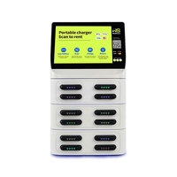 Banco de Energía Portátil con 12 Ranuras Integradas para Baterías de Litio-Polímero, Pantalla Táctil, 8000mAh, Salida de 60W, Apilable para Compartir Energía