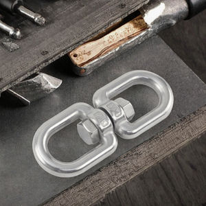 Anillo Giratorio Universal de Alta Resistencia en Forma de 8, Pulido, de Acero Inoxidable 304, Eslabones Giratorios M4-M32, Hebilla de Cadena con Cadenas Giratorias - Product Image 2