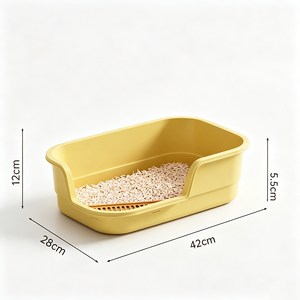 Extra-Large Splash-Proof <b>Cat</b> Litter <b>Box</b> - Jumbo Semi-Enclosed <b>Cat</b> Toilet Factory Wholesale - Product Image 1