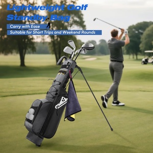 Bolsa de <span class=keywords><strong>Golf</strong></span> Ligera con Diseño Compacto, Doble Correa Acolchada, Cubierta Impermeable y Bolsillos para Accesorios - Product Image 6