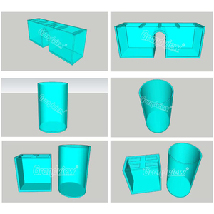 Grandview Paneelwand Aquarium Aquarium Aquarium, Glazen Ramen Tank Op Maat Gemaakte Acryl Plastic Viskwekerij Tank Duurzaam - Product Image 2