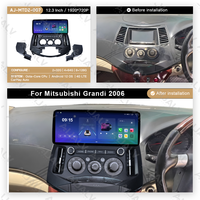 Nuevo Reproductor de DVD para Auto con Radio para Mitsubishi Grandis 2006, Marco de Panel Estéreo de 12.3 Pulgadas, 2 Din, GPS, Accesorios para Auto