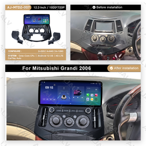 Nouvel arrivage : <span class=keywords><strong>Autoradio</strong></span> lecteur DVD pour Mitsubishi Grandis 2006, écran 12,3 pouces, cadre de façade stéréo 2 DIN, GPS, accessoires auto - Product Image 2