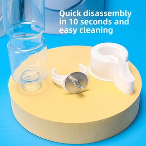 Abreuvoir automatique pour oiseaux en plastique avec des bols ronds transparents de 140 ml, grande capacité pour les perroquets, les pigeons et les stérimands - Product Image 5