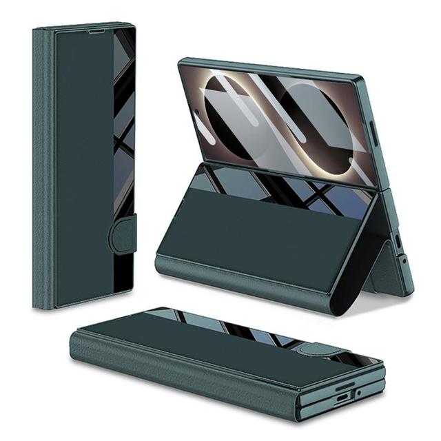 High Quality GKK Integrated Flip Leather Case for Galaxy Z Fold8 Ultra 5G Black Premium Protective Phone Cover Business Style