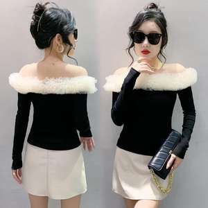 Conception originale printemps nouveau sans bretelles Sexy <span class=keywords><strong>Chic</strong></span> fleurs mode à la mode petite chemise moelleux grande dentelle T - Product Image 4