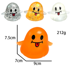 Juguete Blandito de Halloween Más Vendido, Bola Antiestrés de TPR con Forma de Fantasma de Halloween, Juguetes Blandos para Aliviar el Estrés - Product Image 4