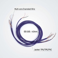 Fil émaillé multicolore pour écouteurs Bluetooth, câble audio électronique TPE/TPU/PVC avec microphone, faisceau de câbles multiconducteurs