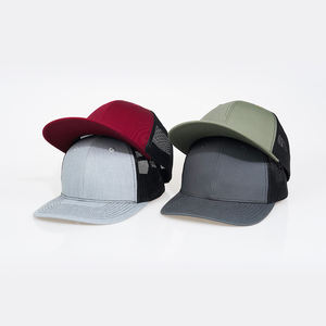 Casquette de baseball en maille à 6 panneaux, snapback 112, unie, sans logo, casquette de camionneur en maille, logo personnalisé - Product Image 3