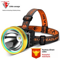 Lampe frontale haute puissance à induction en alliage d'aluminium, rechargeable par USB, portable, pour patrouille extérieure et situations d'urgence
