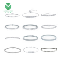 Bracelet en diamant de laboratoire personnalisable de haute qualité Betterstar, style élégant, design de bracelet tennis en forme de bulle pour femmes