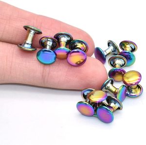 Tùy Chỉnh 9Mm Cầu Vồng Kim Loại Đúp Cap Đinh Tán Dây Đeo Da Đinh Tán Đinh Tán Đinh Tán Cho Túi Quần Áo May Mặc Phụ Kiện - Product Image 4