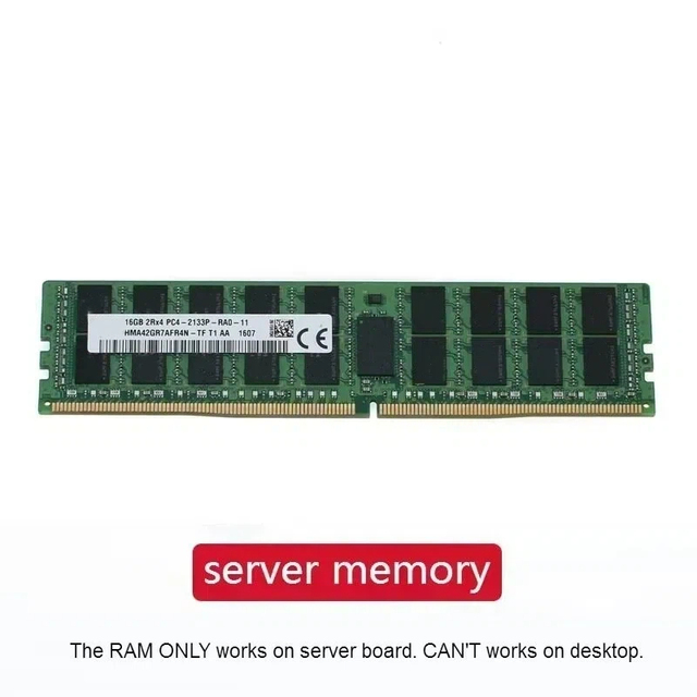 DDR4 16GB 2133MHz 2Rx4 ECC REG RDIMM RAM PC4-2133P 16G Server Memory for X99 Motherboard