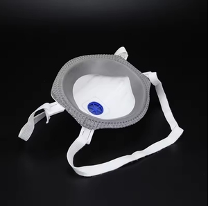 Masque facial jetable FFP3 avec valve et attaches auriculaires, protection anti-poussière 4 couches - Product Image 2