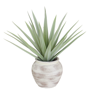 Chất lượng cao 42cm nhân tạo agave nhỏ nhân tạo thực vật cây với Dương Xỉ Lá nhựa decoratives cho sinh nhật cao đảm bảo - Product Image 2