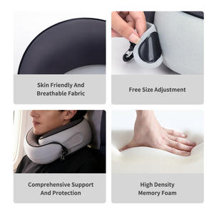 Miễn phí điều chỉnh du lịch cổ gối bộ nhớ bọt điền chậm phục hồi Ergonomic thiết kế để dễ dàng mang Cổ hỗ trợ gối - Product Image 2