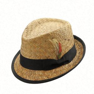 Multi Design Promotional High Quality Pork Pie <b>Hats</b> Men Cheap Trilby <b>Hats</b> Fedora <b>Hat</b> Custom Logo <b>Band</b> Round EVERGROWING Adults - Product Image 5