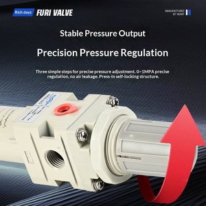 En Stock y Disponible para Entrega Inmediata, Válvula Reguladora Reductora de Presión con Filtro NPT de 1/4 de Pulgada - Product Image 3