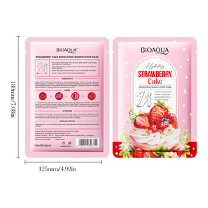 Masque pour les pieds SADOER au parfum de gâteau à la fraise, exfoliant, lissant, nourrissant, <span class=keywords><strong>anti</strong></span>-dessèchement, hydratant, <span class=keywords><strong>anti</strong></span>-fissures - Product Image 4