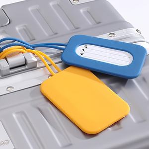 Reisekoffer Tasche Etiketten Identifier Name Adresse Datenschutz abdeckung Silikon Gepäck anhänger mit ID-Karten halter Design - Product Image 3