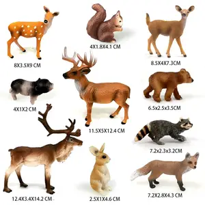 Woodland Figurines Toy Solid Model Toy Forest Plastic Animal