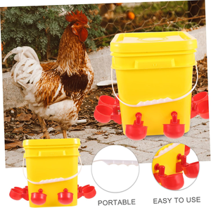 Caliente <span class=keywords><strong>DIY</strong></span> plástico pollo alimentador cubos aves de corral Auto comederos bebederos de animales para pollo - Product Image 6